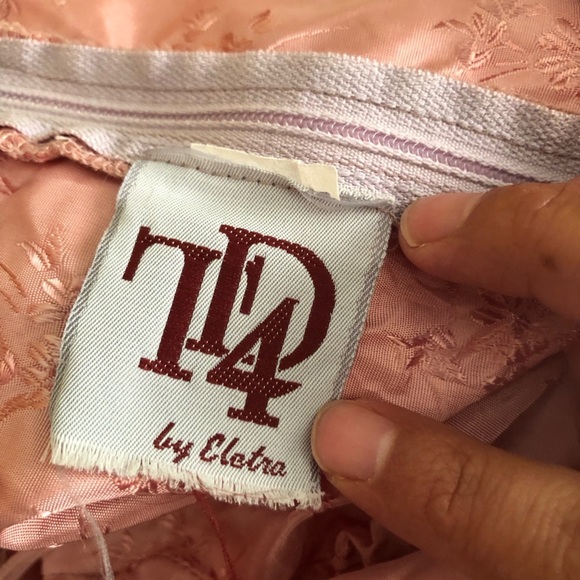 Vtg TD4 by Eletra blush Pink Party dress Juniors XS? See measurements 80s Retro - Picture 10 of 12